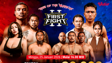 Rise of The Warriors: Daftar Fight Card Lengkap First Fight Vol. 2 dan Link Streaming di Vidio