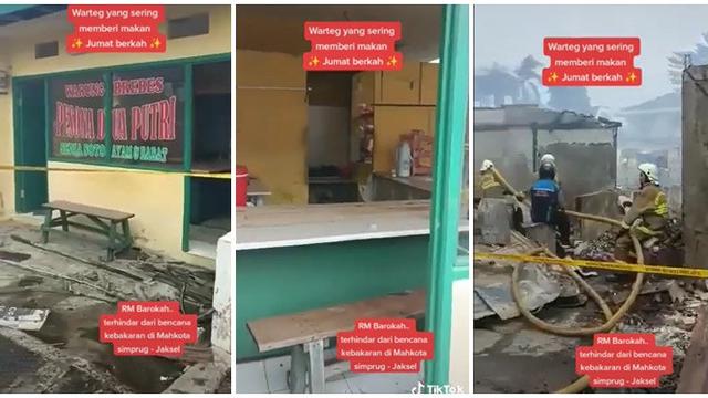 Sering Berbagi Setiap Jumat, Warung Makan Ini Terhindar dari Kebakaran