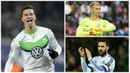 Kabar transfer terkini, Jumat (19/8/2016), diwarnai kabar mendekatnya gelandang Wolfsburg, Julian Draxler, ke Arsenal serta rencana Juventus membawa pemain Chelsea, Cesc Fabregas, ke Turin. (AFP)