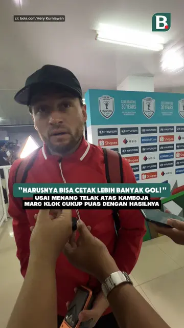 “Harusnya bisa cetak lebih banyak gol!”. Usai menang telak atas Kamboja, Marc Klok cukup puas dengan hasilnya