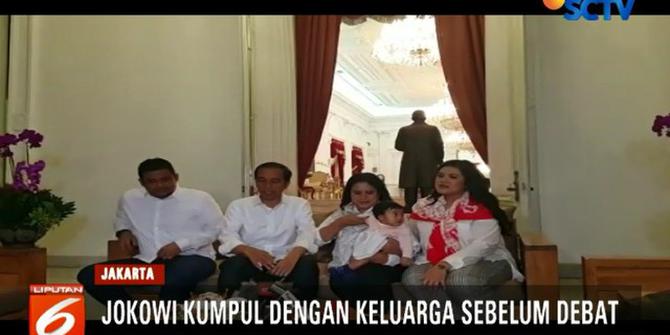 Jelang Debat Capres Kemarin, Jokowi Joging dan Cari Makan di Warung