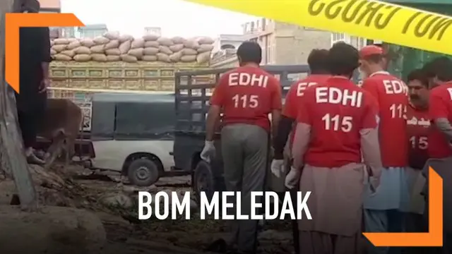 VIDEO: Bom Meledak di Pasar Pakistan, 16 Tewas