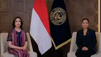 Menteri Pariwisata Widiyanti Putri Wardhana dan Wakil Menteri Pariwisata Ni Luh Puspa dalam Laporan Kinerja Bulanan Kementerian Pariwisata (Kemenpar). (dok. Birkom Kemenpar)