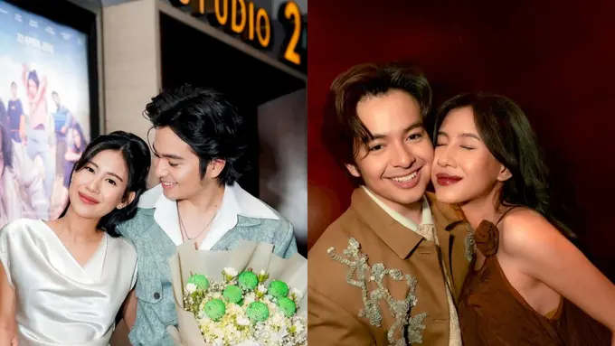 Baby Bump Chic! Gaya Bumil Shenina Cinnamon dalam Balutan Dress Putih & Cokelat Saat Dukung Premiere Film Angga Yunanda