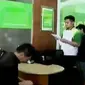 Sejumlah penumpang di Bandara Halim mengalami penundaan. (Liputan 6 SCTV)