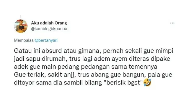 8 Pengalaman Mimpi yang Dialami Netizen Ini Kocak Banget, Enggak Masuk Akal