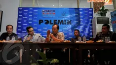 Hidayat Nur Wahid mengatakan bahwa PKS tidak pernah ragu atas pembentukan poros koalisi partai Islam (Liputan6.com/Johan Tallo)