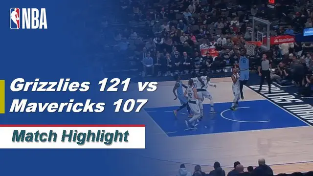 Berita Video Highlights NBA 2019-2020, Memphis Grizzlies Vs Dallas Mavericks 121-107