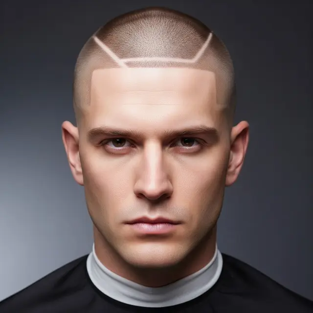 Model Rambut Pria Botak Keren yang Stylish (Image by Gemini AI)