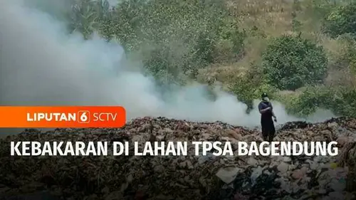 VIDEO: Kebakaran di Lahan TPSA Bagendung