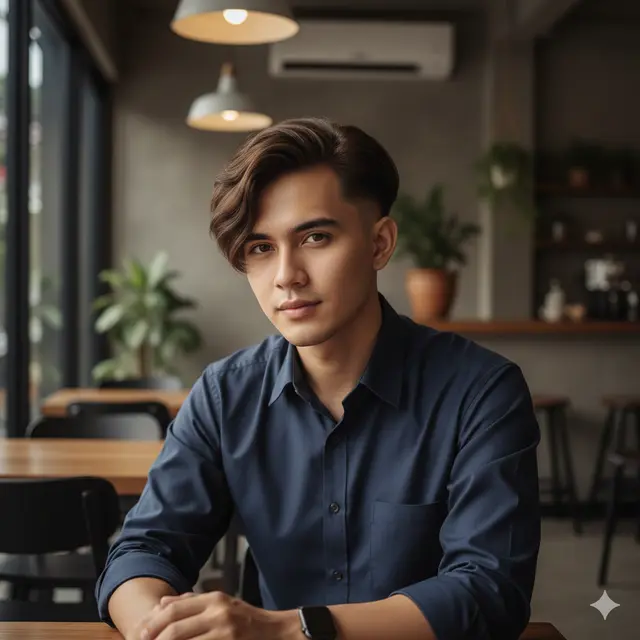 Model Rambut Pria Two Block Panjang