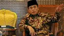 Ketua DPR Ade Komarudin saat menerima kunjungan silaturahmi dari jajaran Group Surya Citra Media  (SCTV, Indosiar dan Liputan6.com) di Gedung DPR, Jakarta, Selasa (8/3/2016). (Liputan6.com/Johan Tallo)