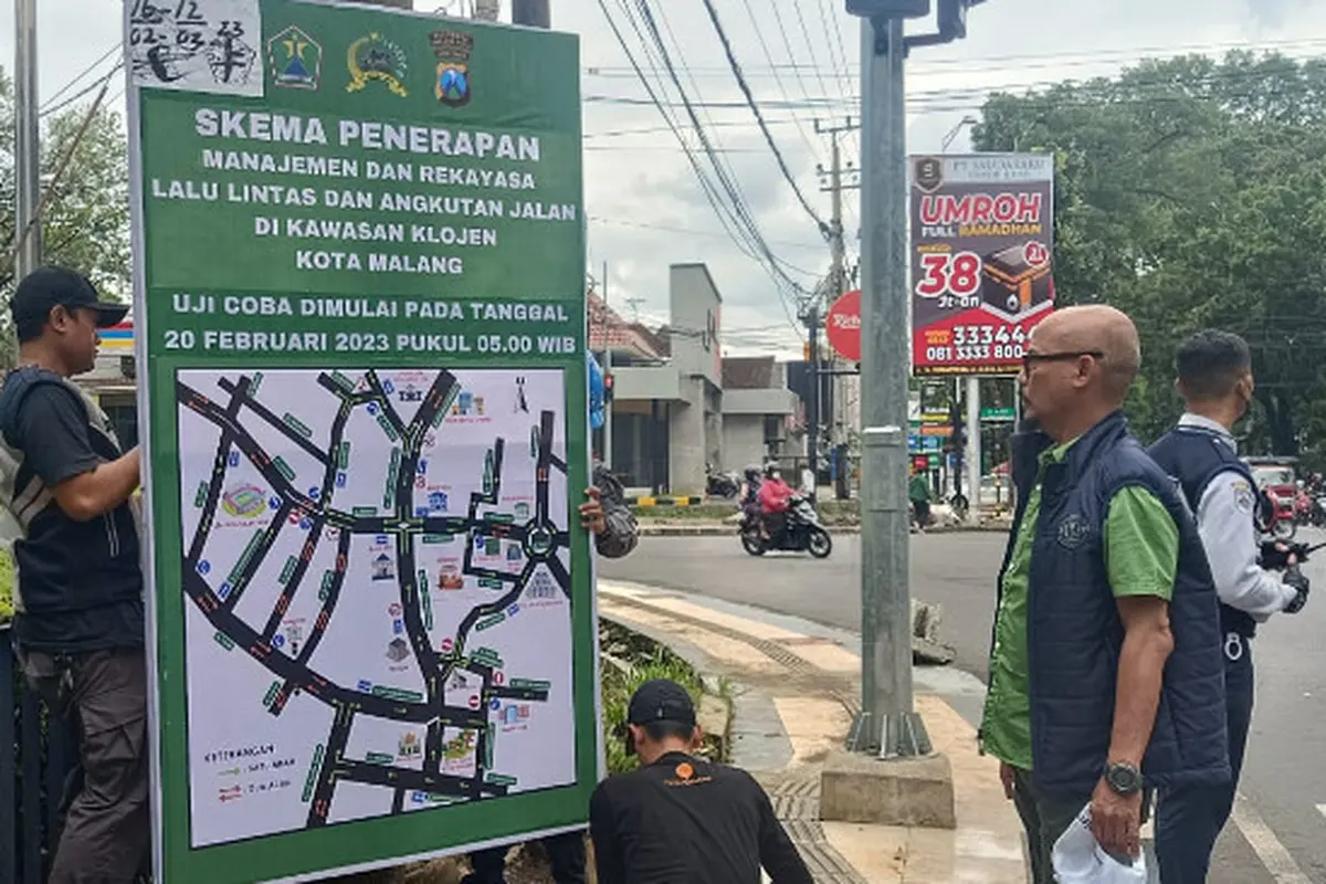 Dishub Kebut Sosialisasi Skema Satu Arah Kayutangan Malang