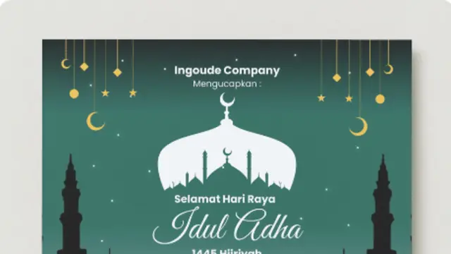 Kartu Ucapan Idul Adha/canva.com