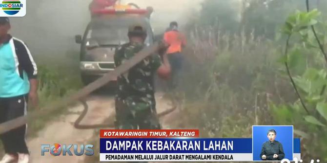 Kebakaran Lahan Kotawaringin Meluas, 2  Heli Water Bombing Diturunkan