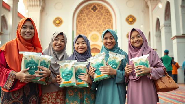 persentase pembagian zakat fitrah