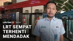 Ramai laporan pengguna kereta bahwa LRT Jabodebek sempat berhenti mendadak jelang Stasiun Cawang.