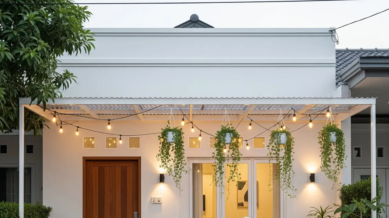 Desain Depan Rumah Sederhana Tapi Mewah. Foto: Gemini