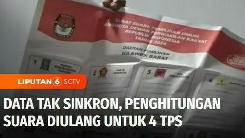 VIDEO: Data Tak Sinkron, Penghitungan Suara Diulang untuk 4 TPS di 2 Kecamatan
