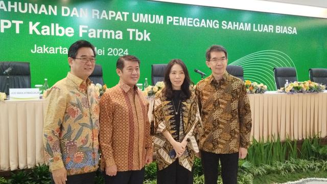 Rapat Umum Pemegang Saham Tahunan (RUPST) PT Kalbe Farma Tbk (KLBF), Kamis (16/5/2024). (Foto: Liputan6.com/Gagas YP)