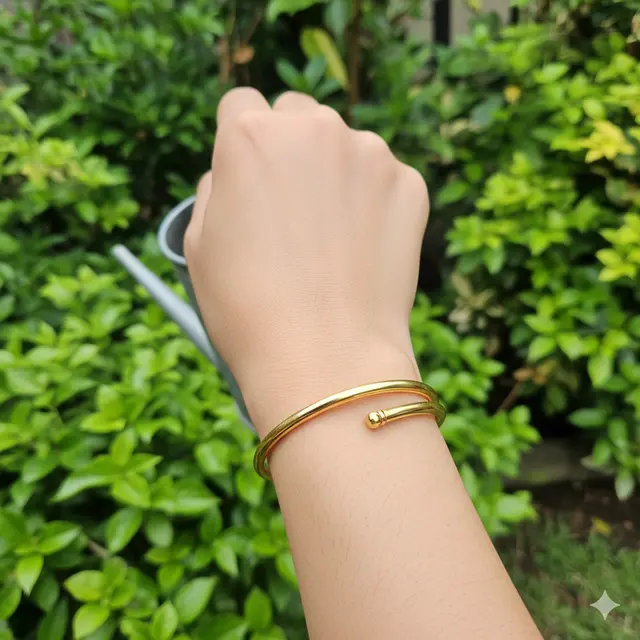 Gelang Emas Lilit Polos 24 Karat
