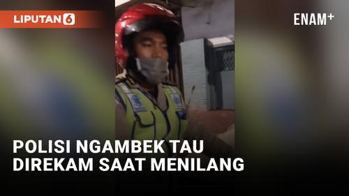 VIDEO: Polisi Ini Awalnya Mau Tilang, Eh Tahu Direkam Malah Ngambek