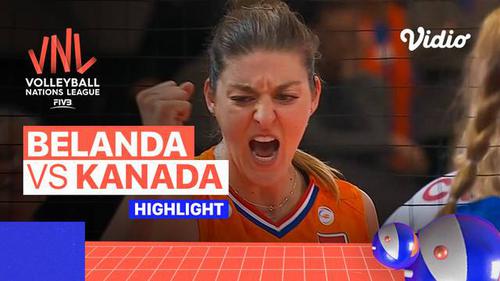 VIDEO: Belanda Kalahkan Kanada di Laga Terakhir Pekan 3 Volleyball Nations League Putri 2022