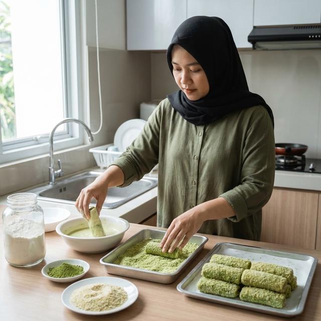 Resep Risol Matcha yang Viral 2026, Cara Praktis Bikin Camilan Hits