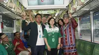 PT Kalbe Farma Tbk (Kalbe) melalui produk Promag mengadakan layanan kesehatan di stasiun dan di dalam gerbong KRL Commuter Line