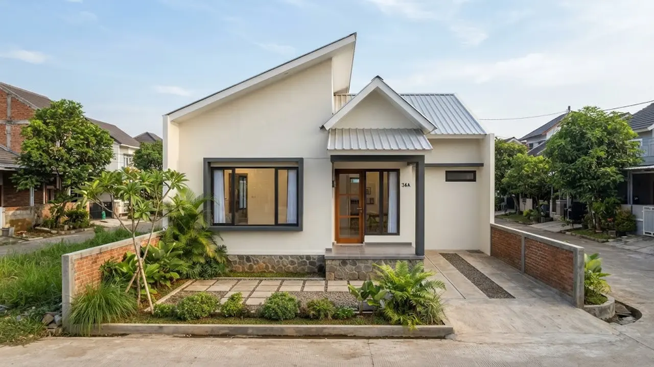 Contoh Desain Rumah Type 36 Minimalis Modern Satu Lantai