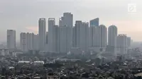 Pemandangan gedung bertingkat di Jakarta, Selasa (30/4/2019). Presiden Joko Widodo atau Jokowi kembali melontarkan wacana pemindahan ibu kota dari Jakarta ke luar Pulau Jawa. (Liputan6.com/JohanTallo)