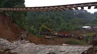 Perbaikan Rel di Bogor Tunggu Pencarian Korban Longsor Selesai