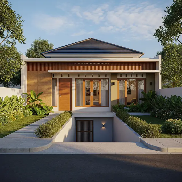 9 Desain Rumah 1 Lantai Ada Basement untuk Parkir, Solusi Optimalisasi Lahan