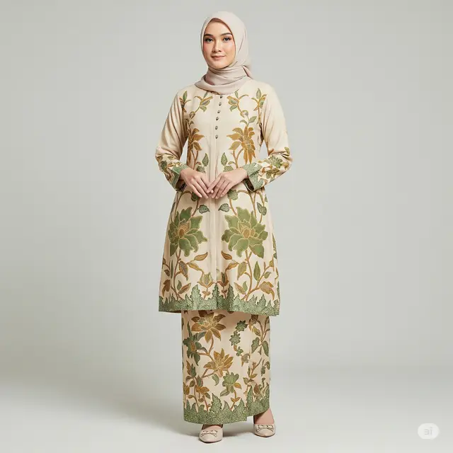 15 Model Gamis Batik Elegan dan Mewah untuk Tampilan Menawan