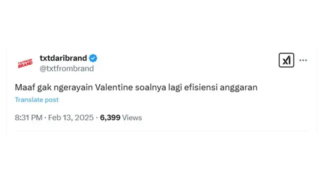 6 Cuitan Netizen Rayakan Valentine 2025 Bikin Senyum, Kilas Balik Pilpres 2024