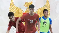 Timnas Indonesia - Witan Sulaeman, Elkan Baggott, Saddam Gaffar (Bola.com/Adreanus TItus)