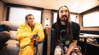 Agnez Mo manggung di Sound Money Fest Miami (Foto: Instagram/@steveaoki)