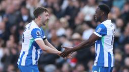 Mantan pemain Manchester United Danny Welbeck menjadi mimpi buruk bagi tim tamu setelah mencetak dua gol kemenangan. (AP Photo/Ian Walton)