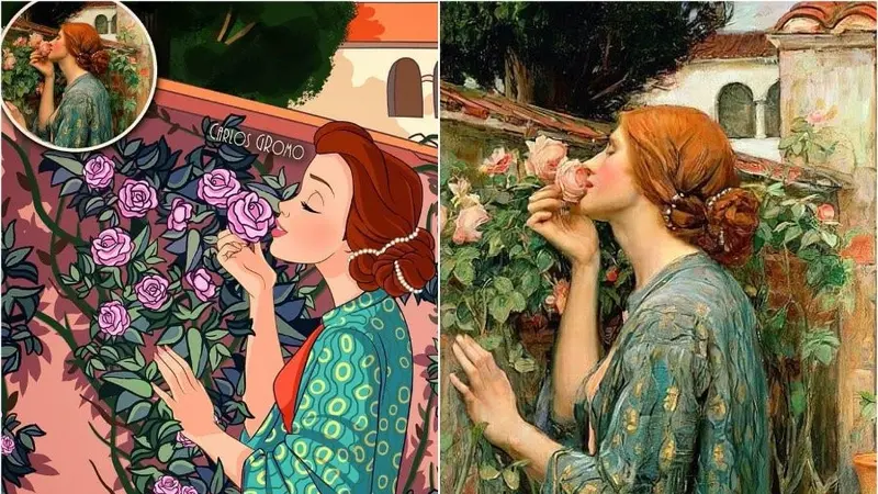 Terinspirasi Dari Sejarah Masa Lalu, Potret 7 Lukisan Mirip Tokoh Disney Ini Bikin Kagum