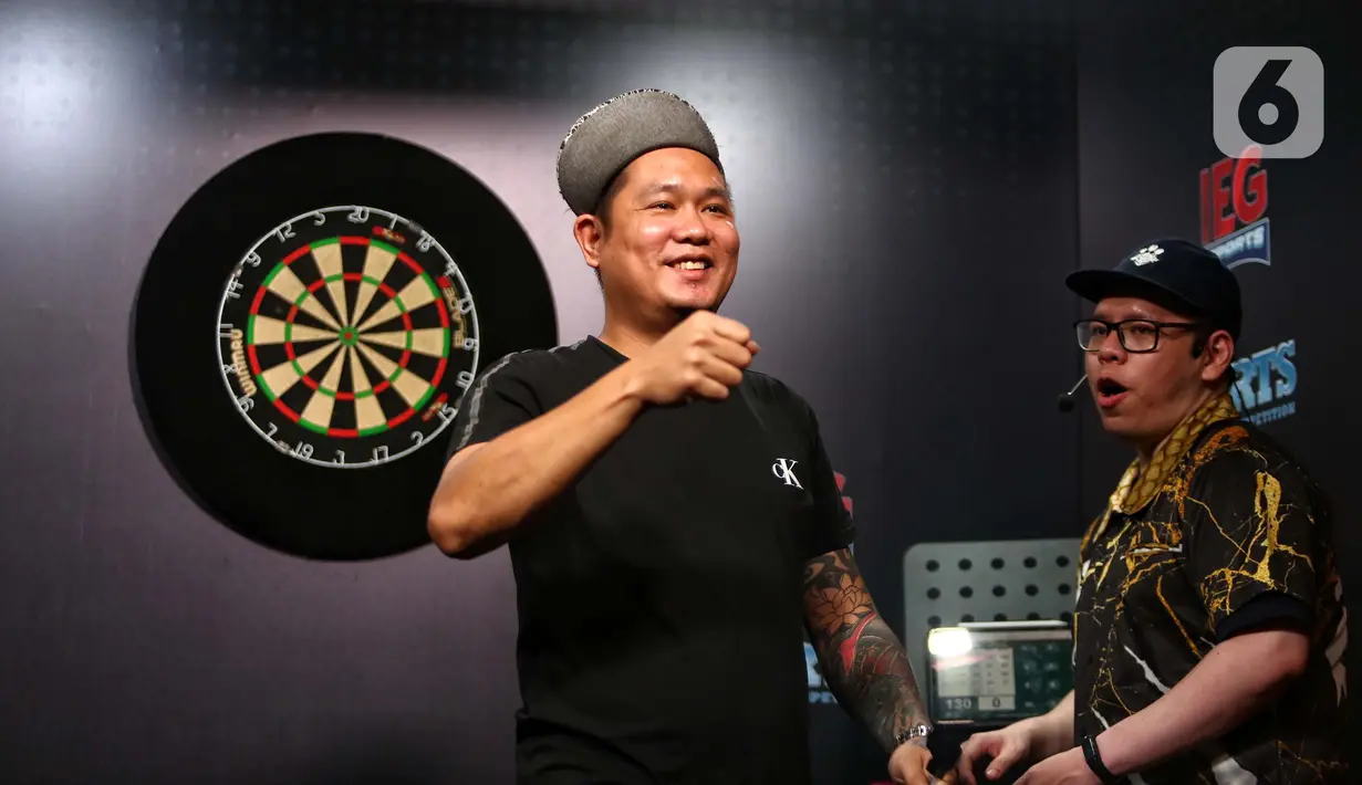 Di Indonesia, kompetisi profesional darts perdana diselenggarakan oleh Indonesia Entertainment Group (IEG) di Eastern Promise, Kemang. (Liputan6.com/Angga Yuniar)