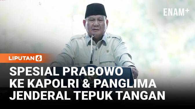 Prabowo Beri Bintang 'Spesial' Kapolri & Panglima TNI, Jenderal Ramai Tepuk Tangan