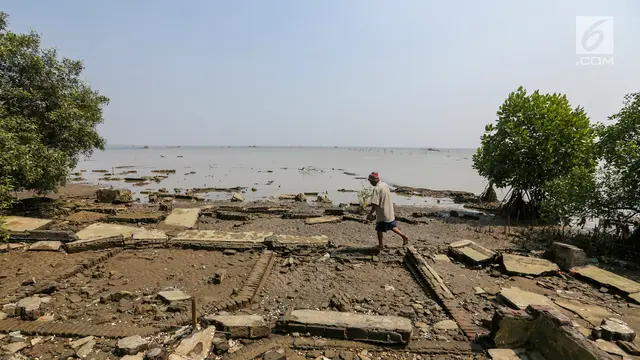 Kampung Muarajaya yang Hilang Ditelan Abrasi