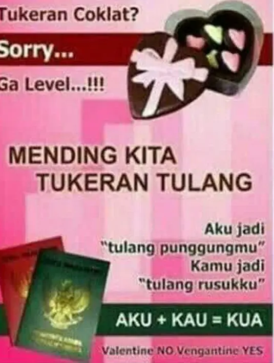 Mendingan kita tukeran tulang. (Alfido.com)