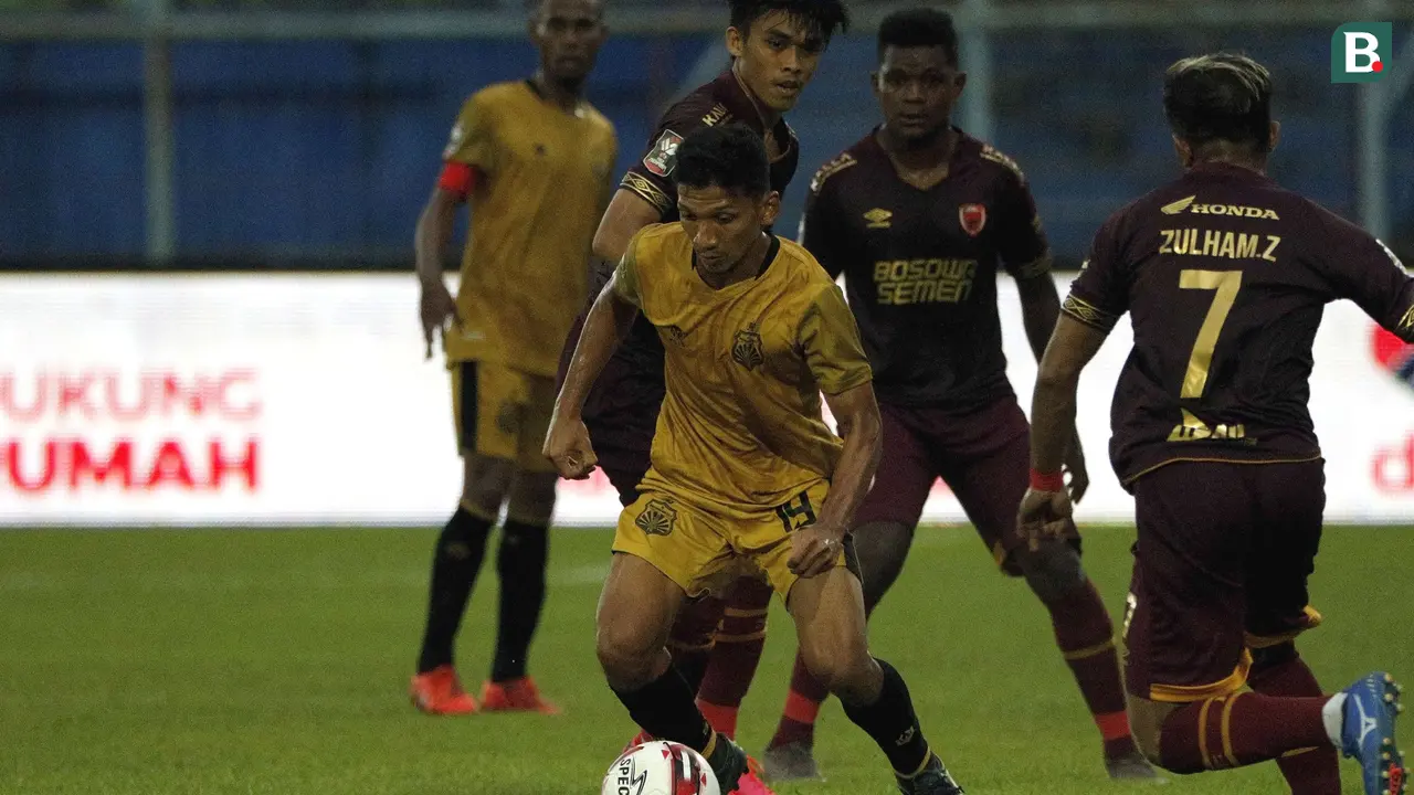 FOTO: Gol Arthur Bonai Bawa Bhayangkara Solo FC Unggul 1-0 atas PSM Makassar di Babak Pertama - TM Ichsan