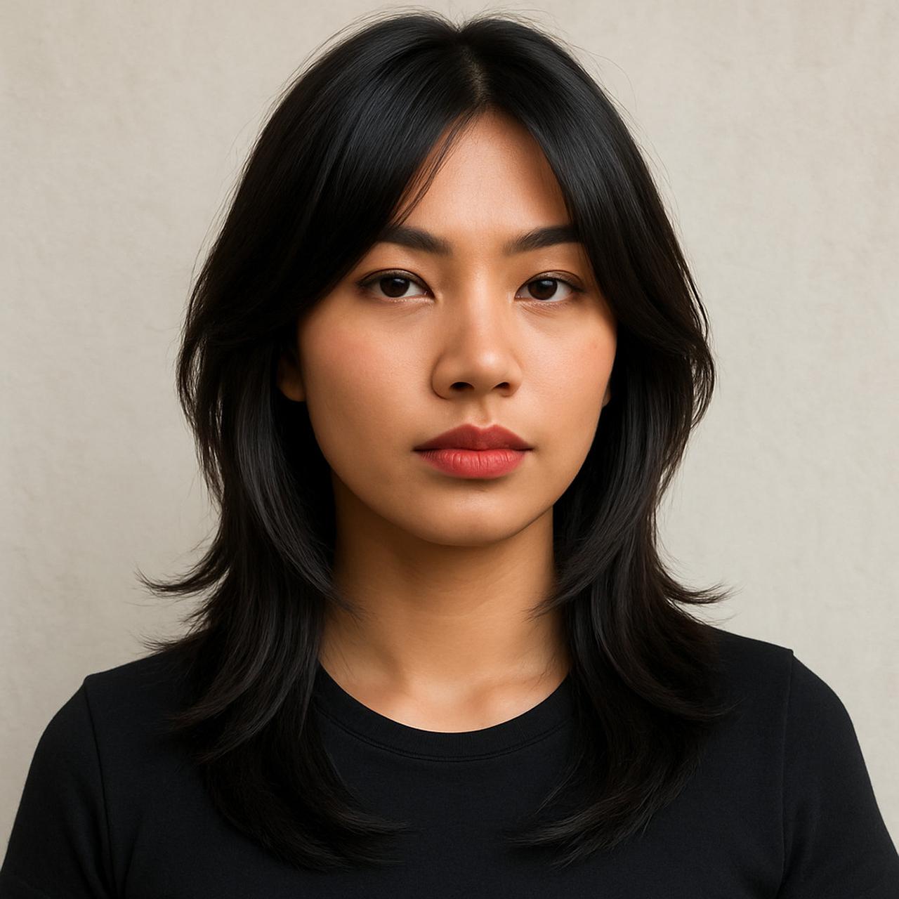 6 Model Rambut Butterfly Cut Sebahu, Jadi Tren Masa Kini
