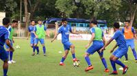 Timnas Malaysia U-23 proyeksi Asian Games 2018 saat latihan di Kuala Lumpur. (Bola.com/Dok. FA Malaysia)