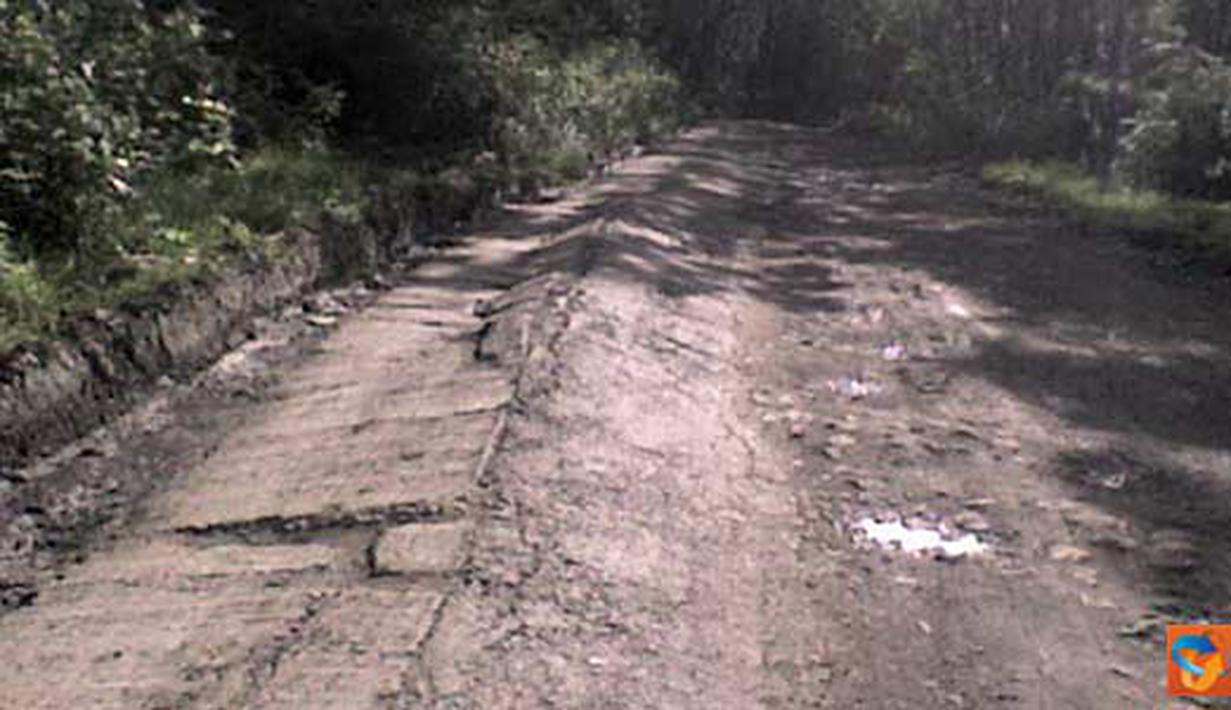 Citizen6, Lamongan: kondisi jalan di wilayah selatan kabupaten Lamongan mengalami kerusakan. (Pengirim: LandaxNocturnal Zaen)