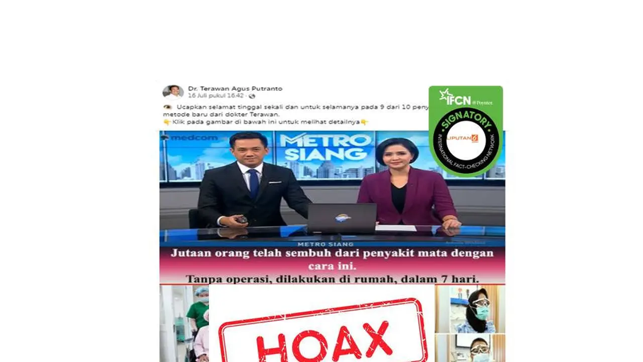 Cek Fakta penyembuhan mata dr. Terawan