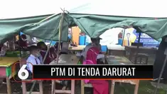 Ratusan siswa SD di Mamuju menggelar belajar tatap muka di tenda darurat lantaran sekolah mereka hancur usai diguncang gempa. Para siswa mengaku kesulitan konsentrasi karena tidak nyaman, tidak satupun tenda memiliki AC atau kipas.