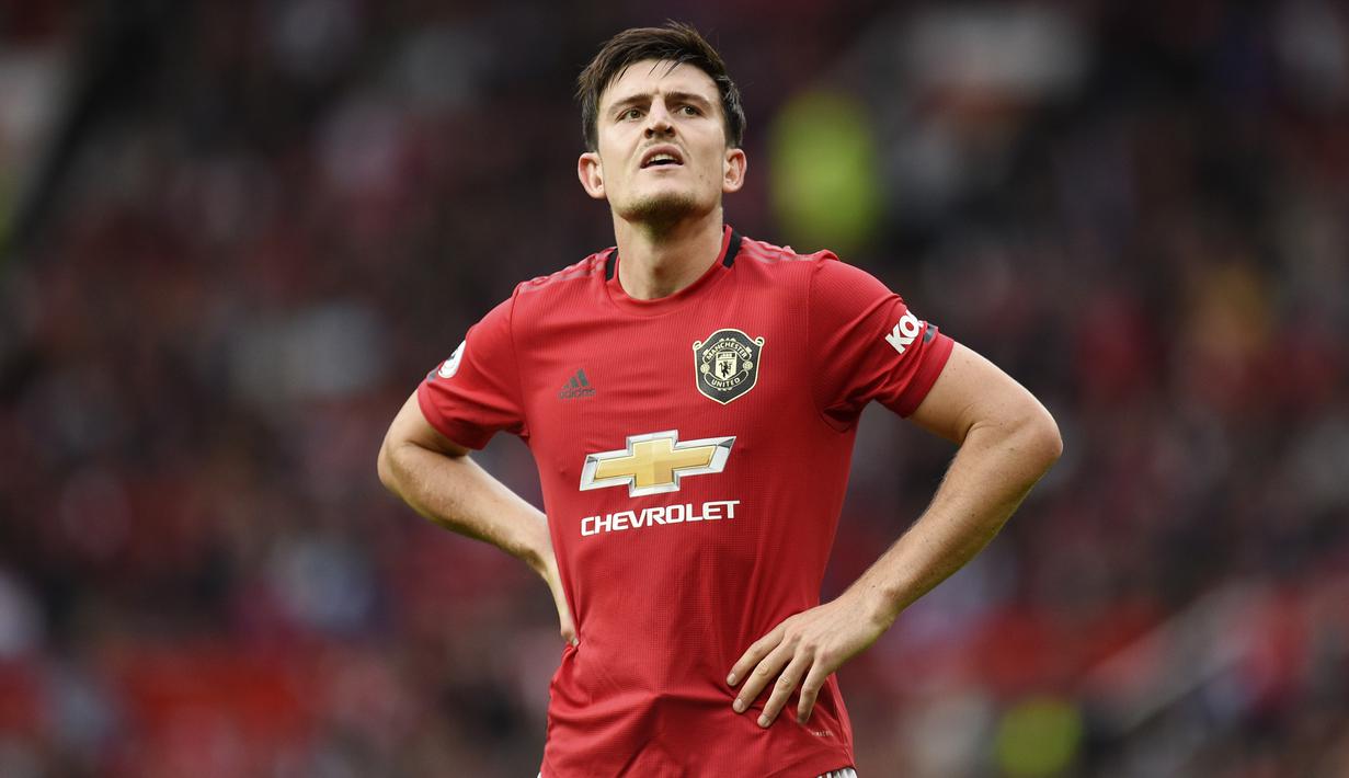 4. Harry Maguire - Pemain Manchester United ini mulai meniti karir sepak bola sebagai anak gawang di akademi Sheffield United. Bek Timnas Inggris ini menjadi kini berstatus sebagai bek termahal di dunia. (AFP/Oli Scarff)